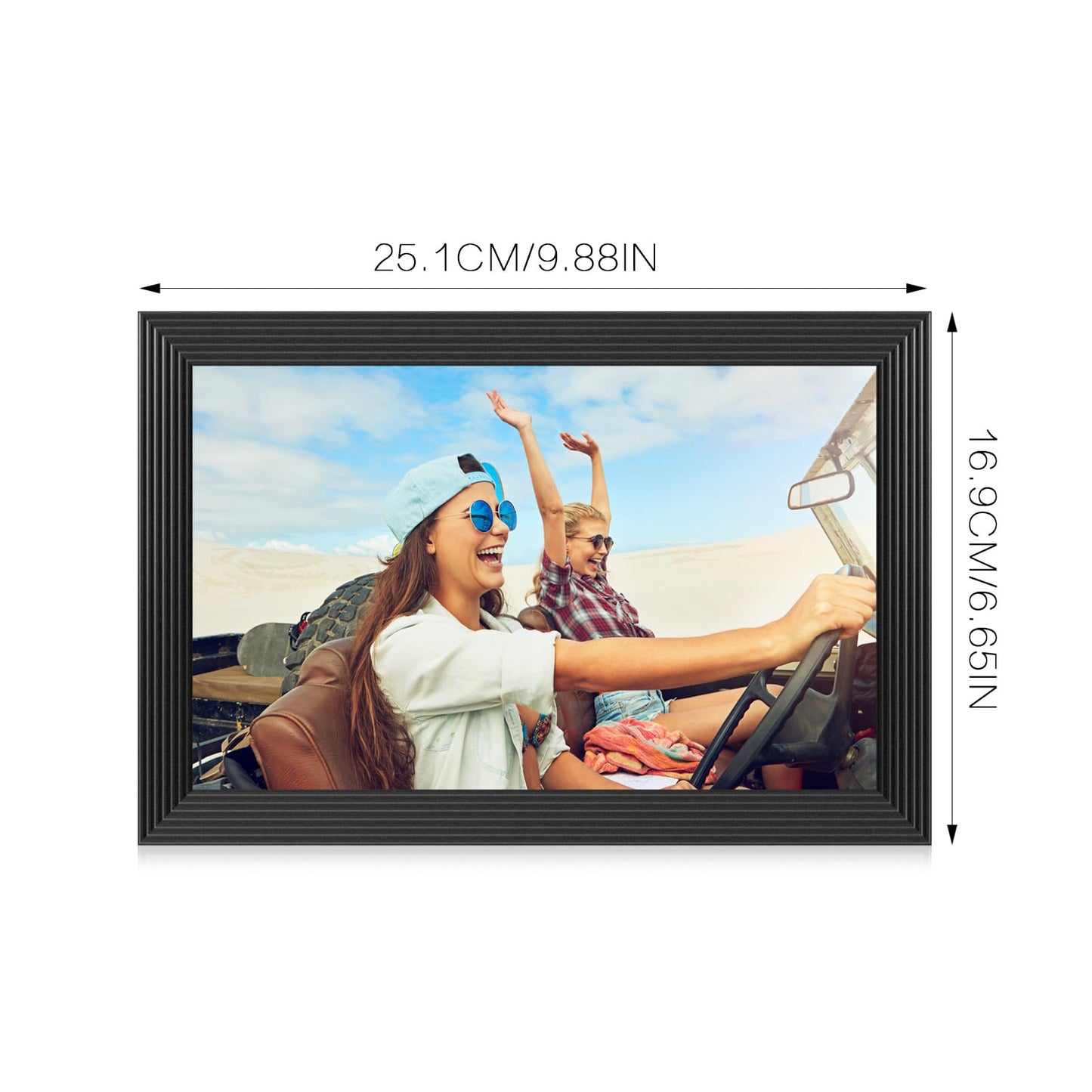 FRAMEO Digital Photo Frame, 10.1 Inch WiFi Digital Picture Frame with 1280x800 IPS HD Touch Screen, 32GB Storage Auto-Rotate Wall Mountable Easy Share Photos or Videos via Frameo App from Anywhere