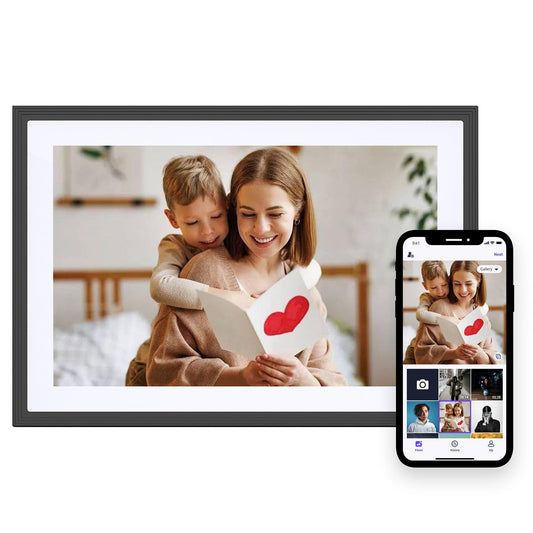 Digital Picture Frame WiFi 10.1 Inch Smart Digital Photo Frame with 1280x800 IPS HD Touch Screen, Auto-Rotate and Slideshow, Easy Setup to Share Photos or Videos Remotely via App from Anywhere