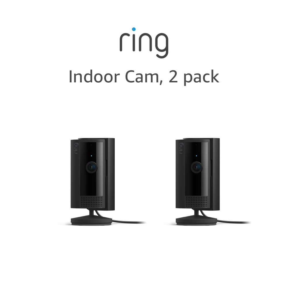 Ring Indoor Cam (2nd Gen) | latest generation, 2023 release | 1080p HD Video &amp; Color Night Vision, Two-Way Talk, and Manual Audio &amp; Video Privacy Cover | White