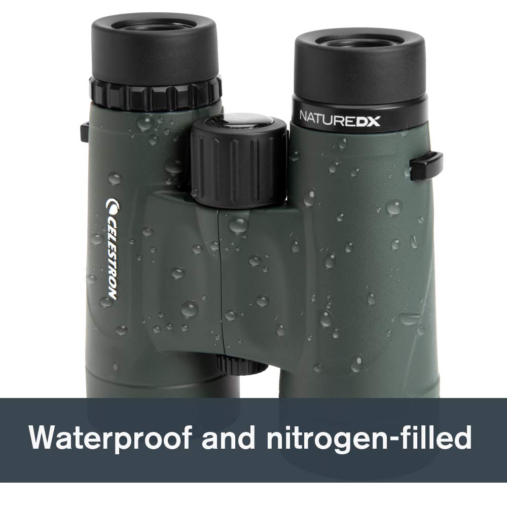 Celestron – Nature DX 8x42 Binoculars – Outdoor and Birding Binocular – Fully Multi-Coated with BaK-4 Prisms – Rubber Armored – Fog &amp; Waterproof Binoculars – Top Pick Optics