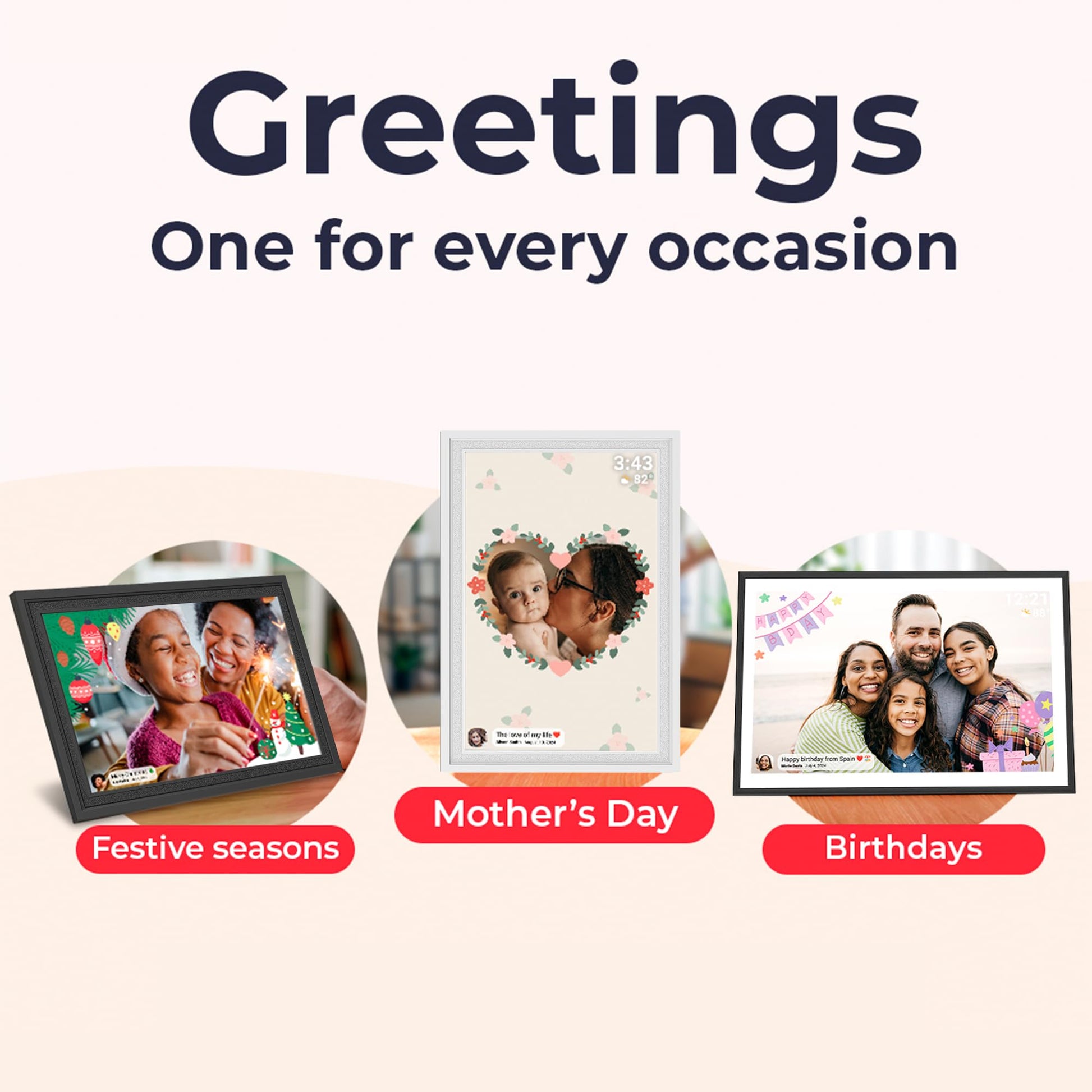 Digital Picture Frame WiFi, 10.1 Inch Frameo Digital Photo Frame 32GB Memory, 1280 * 800 Touch Screen, Auto-Rotate, Share Pictures Videos Instantly, Wedding, Birthday, Gift for Mom, Dad, Grandparents