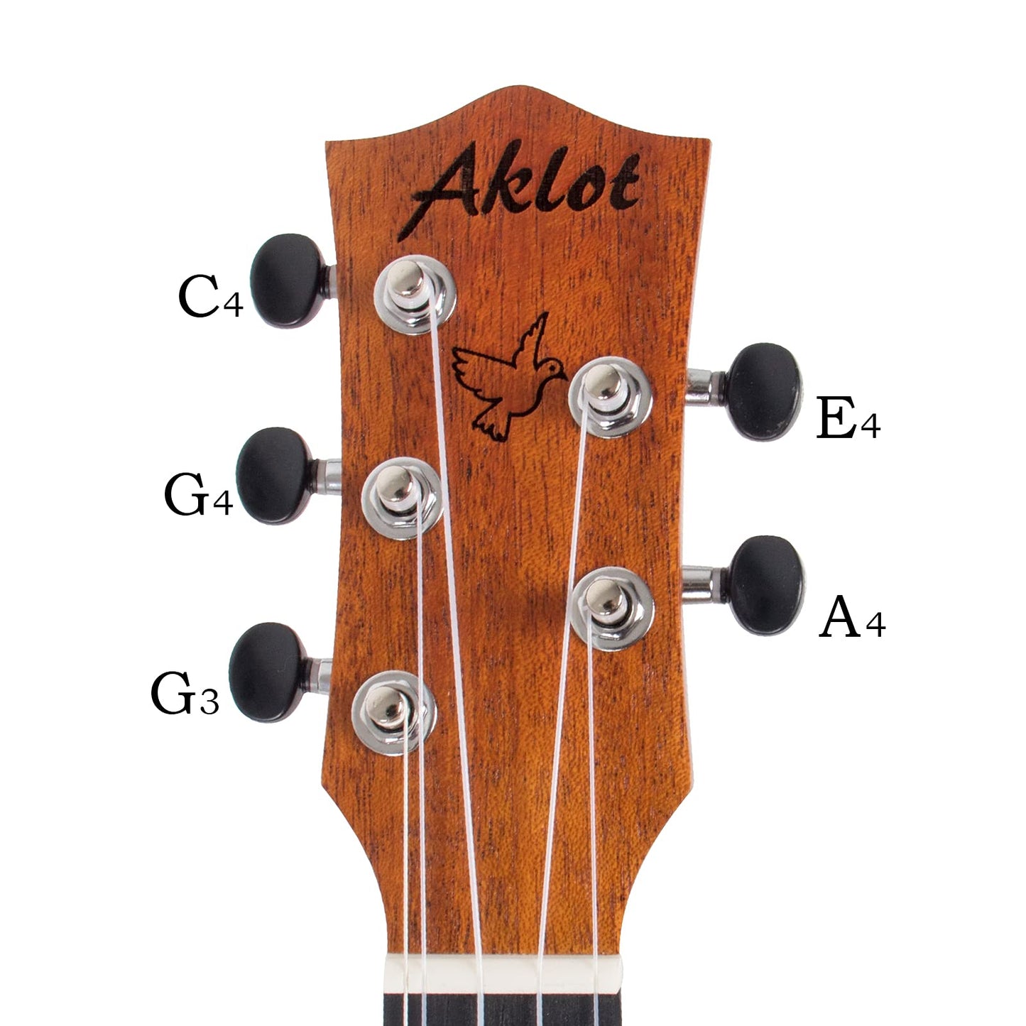 AKLOT 5 Strings Ukulele,Tenor Ukelele 26 inch Solid Mahogany Uke with Gig Bag Belt Extra Strings Professionals