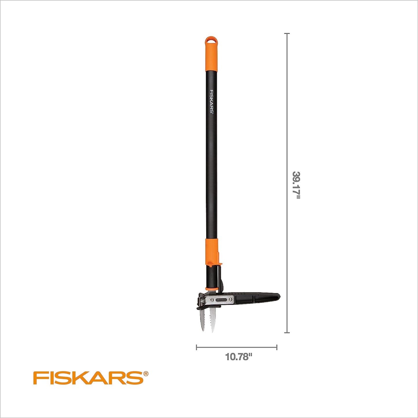 Fiskars 3-Claw Stand Up Weed Puller Tool, Gardening Hand Weeding Tool with 39" Long Ergonomic Handle with Easy-Eject Mechanism