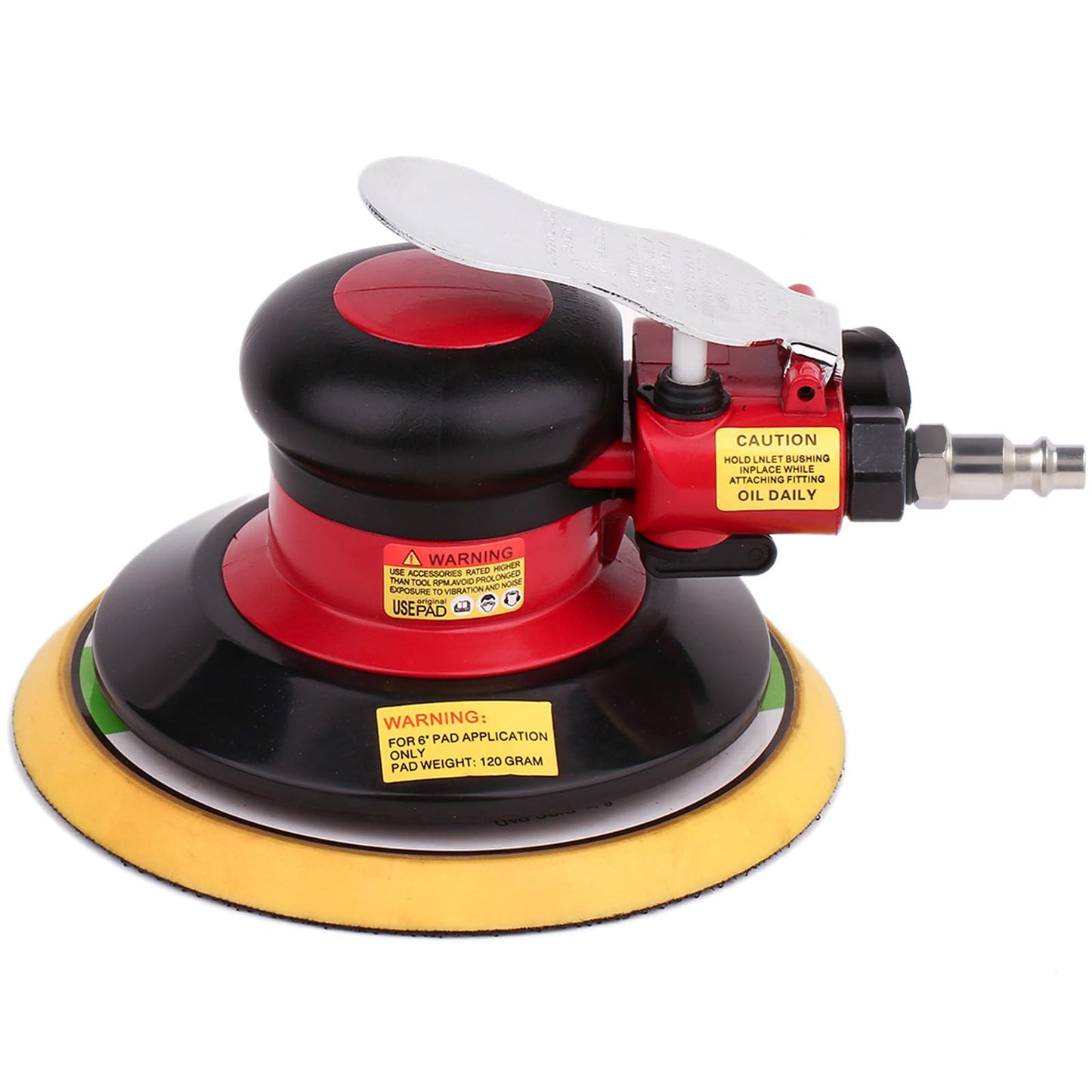 Professional Air Random Orbital Palm Sander, Dual Action Pneumatic Sander, Low Vibration, Heavy Duty