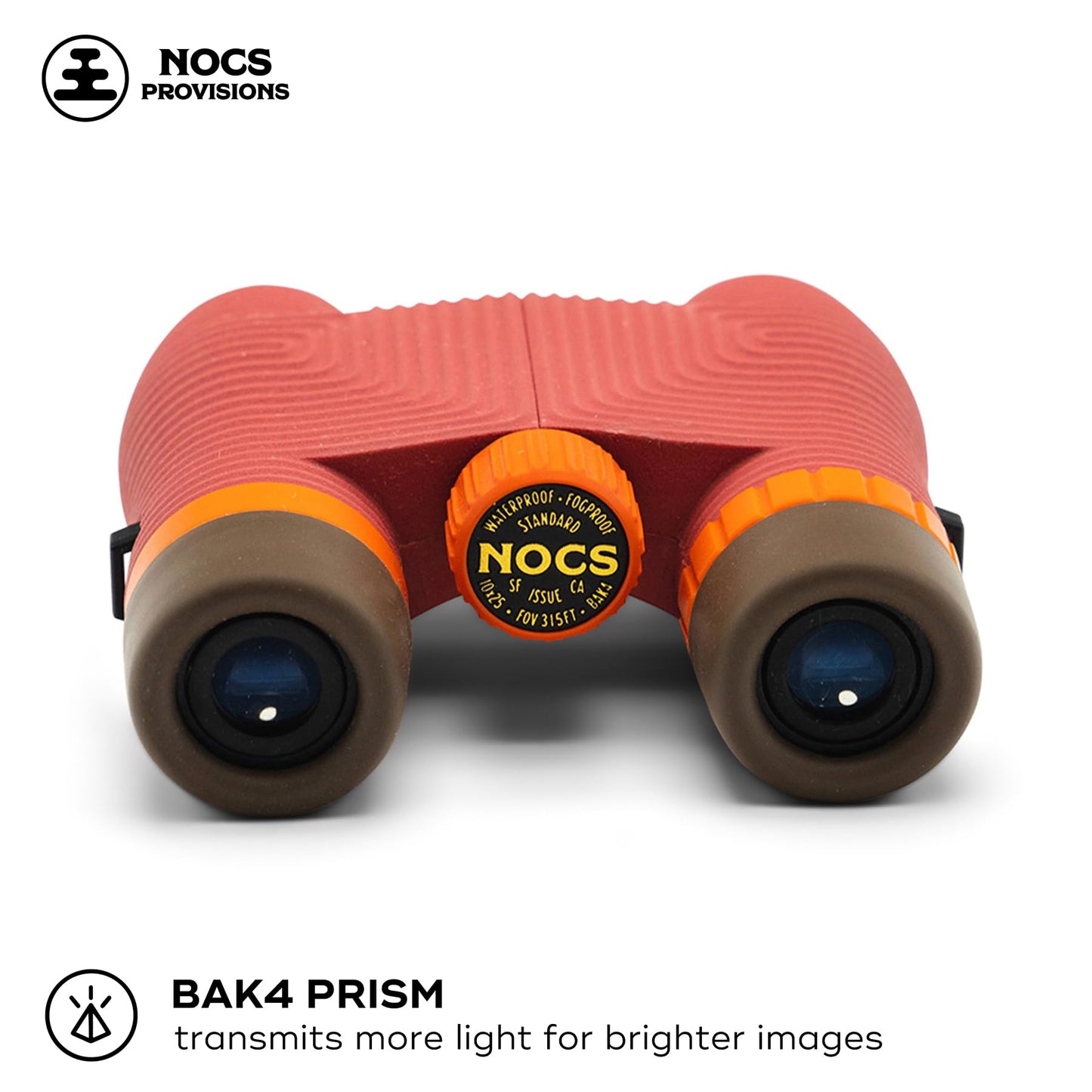 Nocs Provisions Standard Issue 8x25 Waterproof Binoculars | Lightweight, Compact, 8X Magnification, Wide View, Multi-Coated Lenses for Bird Watching, Hiking, and Outdoor Activities - Canary (Yellow)