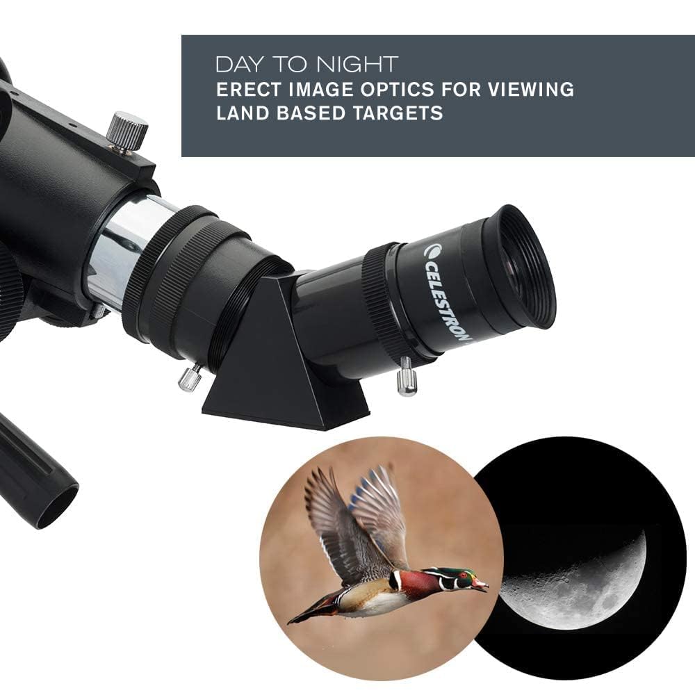 Celestron - 50mm Travel Scope - Portable Refractor Telescope - Fully-Coated Glass Optics - Ideal Telescope for Beginners - Bonus Astronomy Software Package