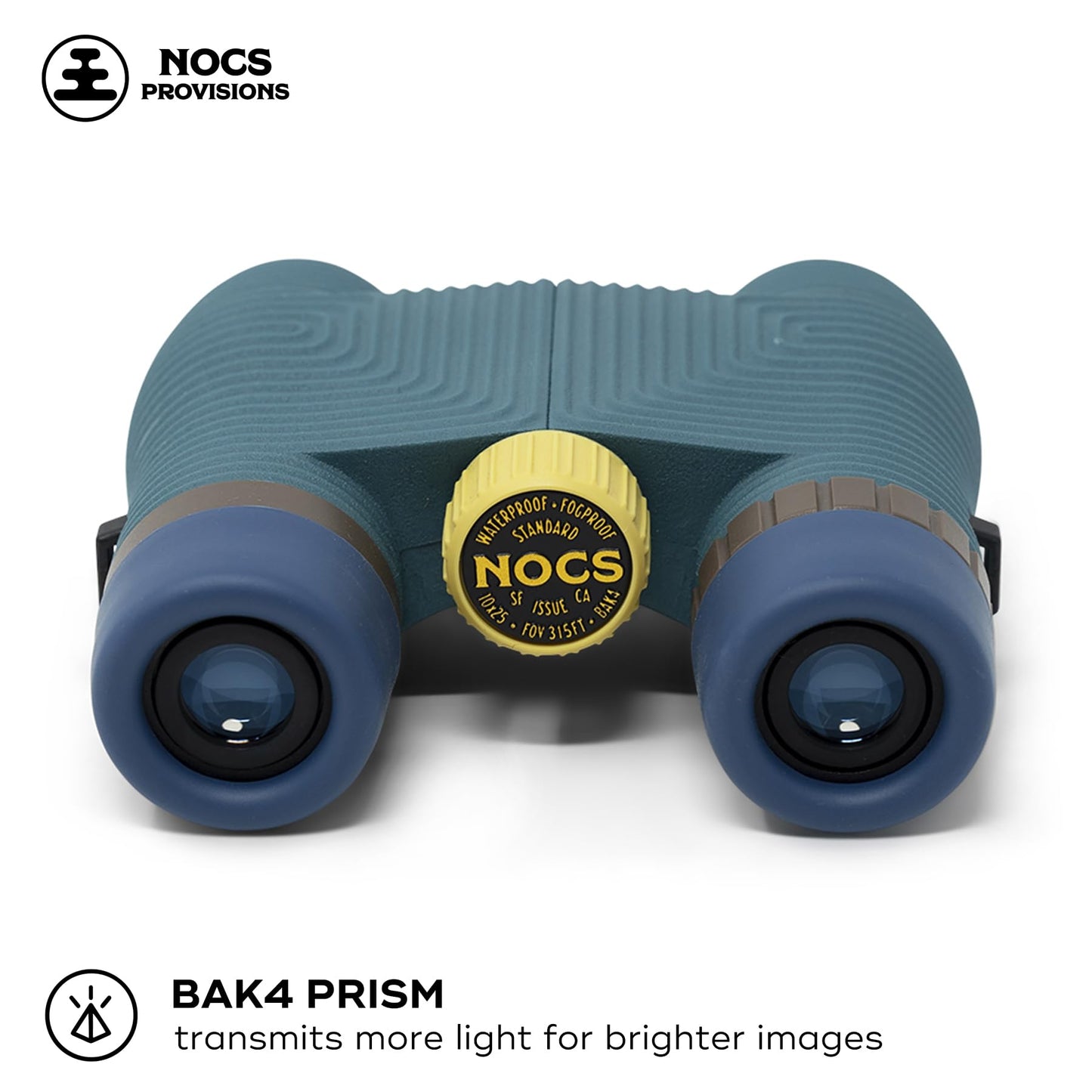 Nocs Provisions Standard Issue 8x25 Waterproof Binoculars | Lightweight, Compact, 8X Magnification, Wide View, Multi-Coated Lenses for Bird Watching, Hiking, and Outdoor Activities - Canary (Yellow)