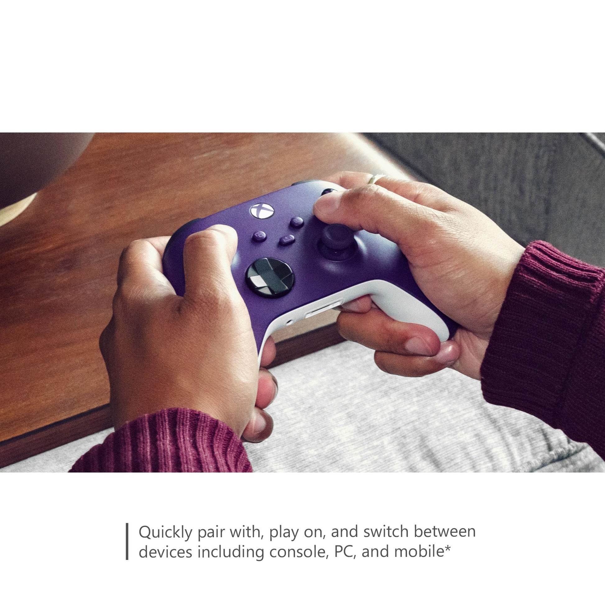 Xbox Core Wireless Gaming Controller – Astral Purple Series X|S, One, Windows PC, Android, and iOS