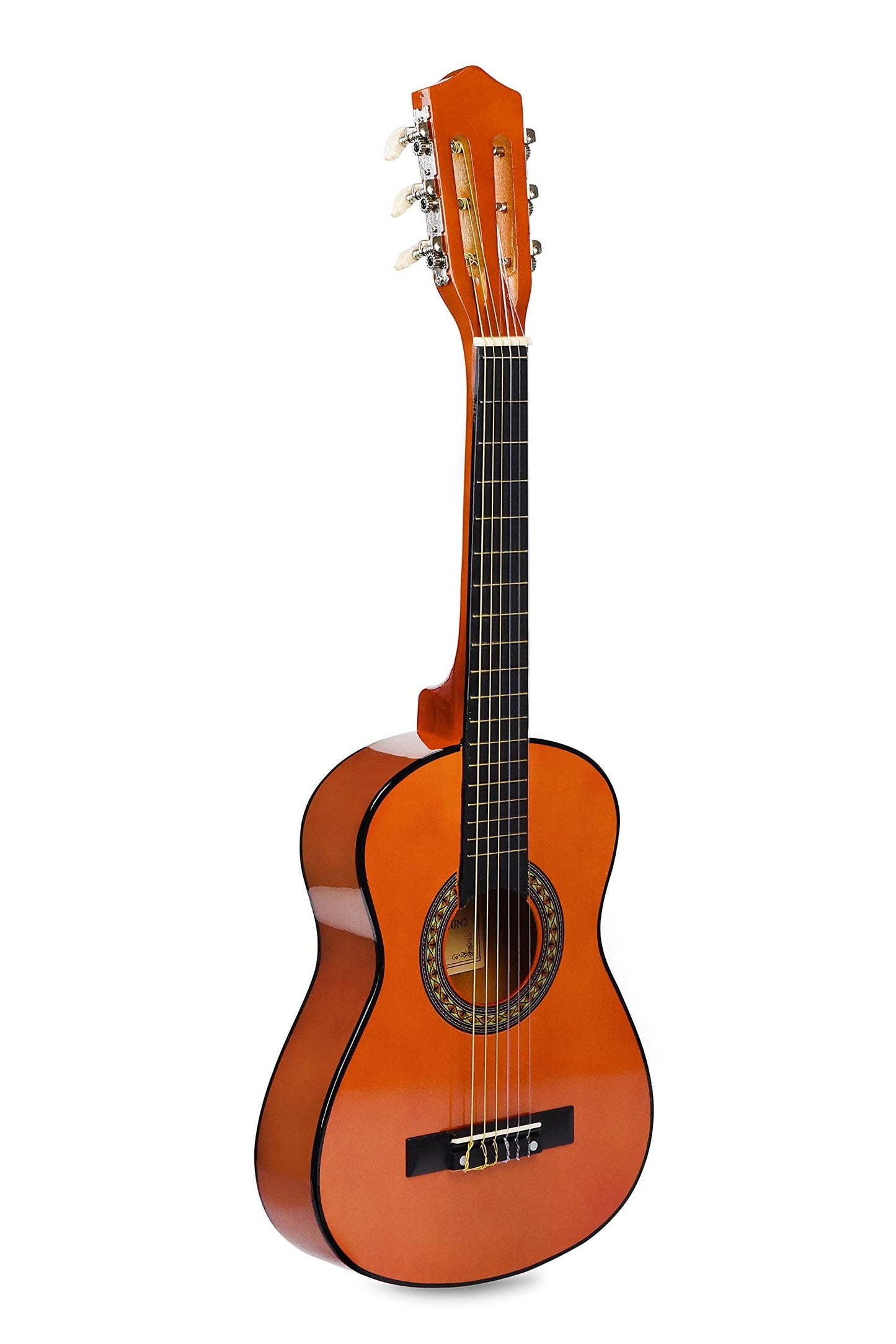 30" Left Handed Wood Guitar with Case and Accessories for Kids/Girls/Boys/Teens/Beginners (30", Black)