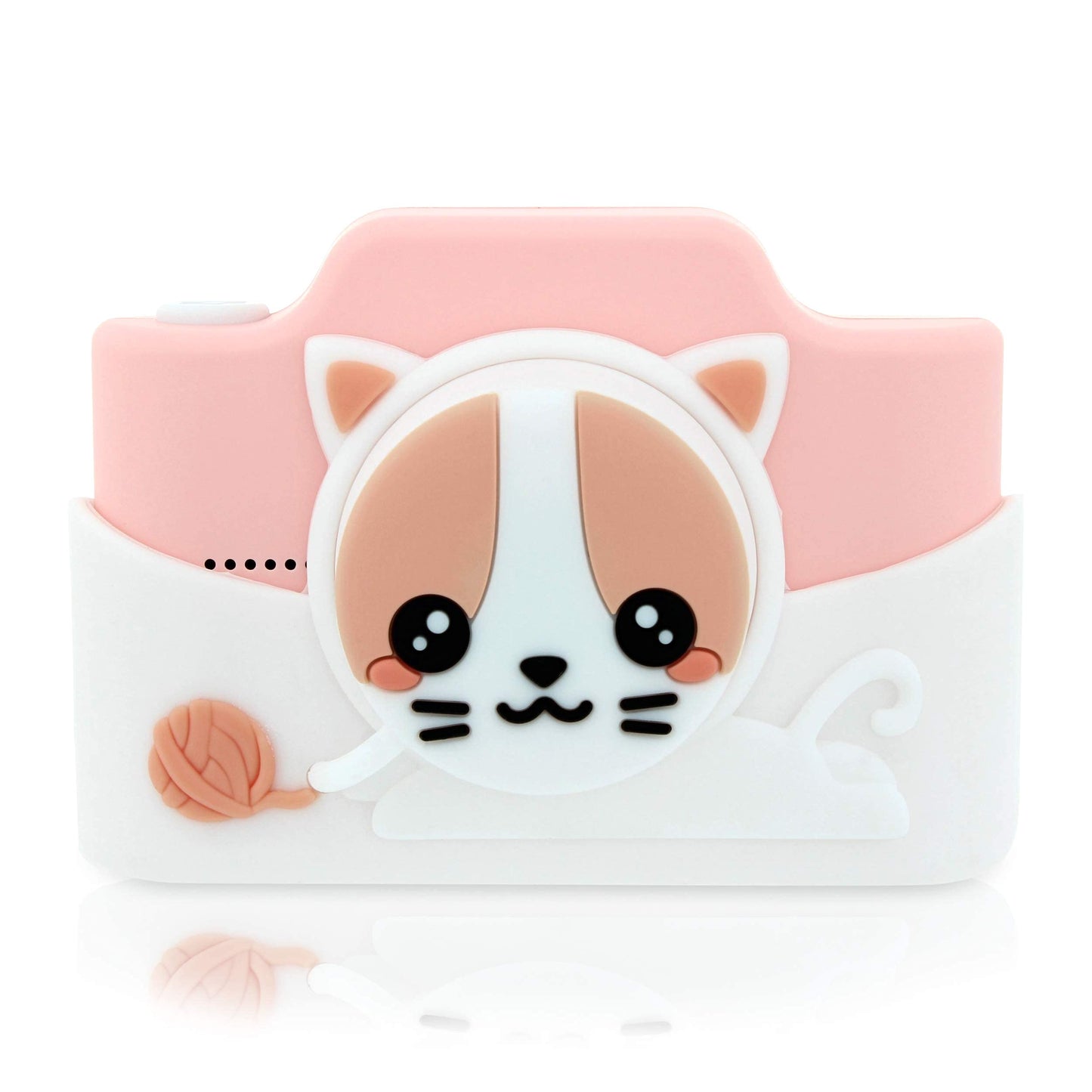 Kidamento Kids Digital Camera &amp; Video Camcorder with Touchscreen, Soft Silicone Casing, Detachable Lens Cap, 32GB Memory Card - Model K Meowie The Cat