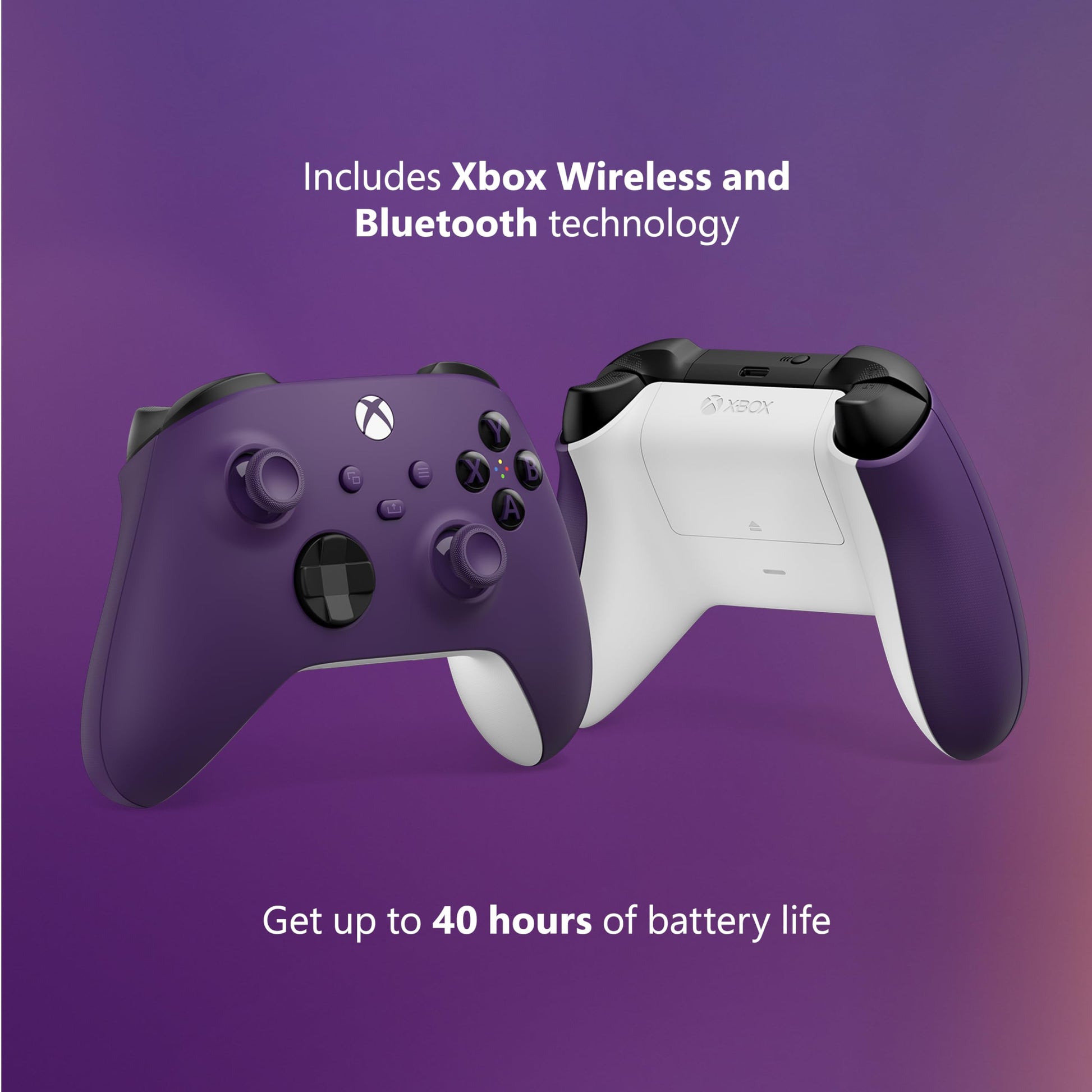 Xbox Core Wireless Gaming Controller – Astral Purple Series X|S, One, Windows PC, Android, and iOS