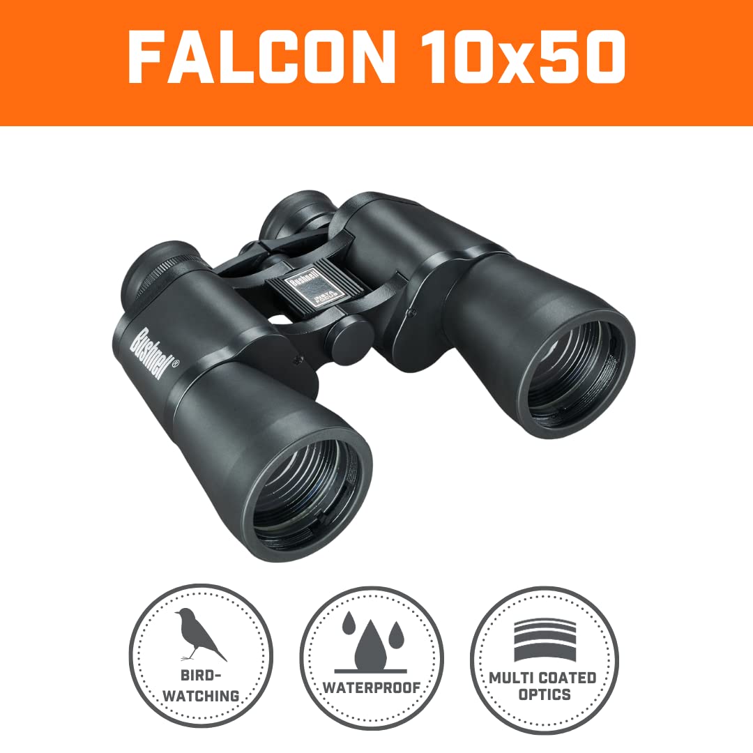 Bushnell Falcon 10x50 Wide Angle Binoculars (Black)