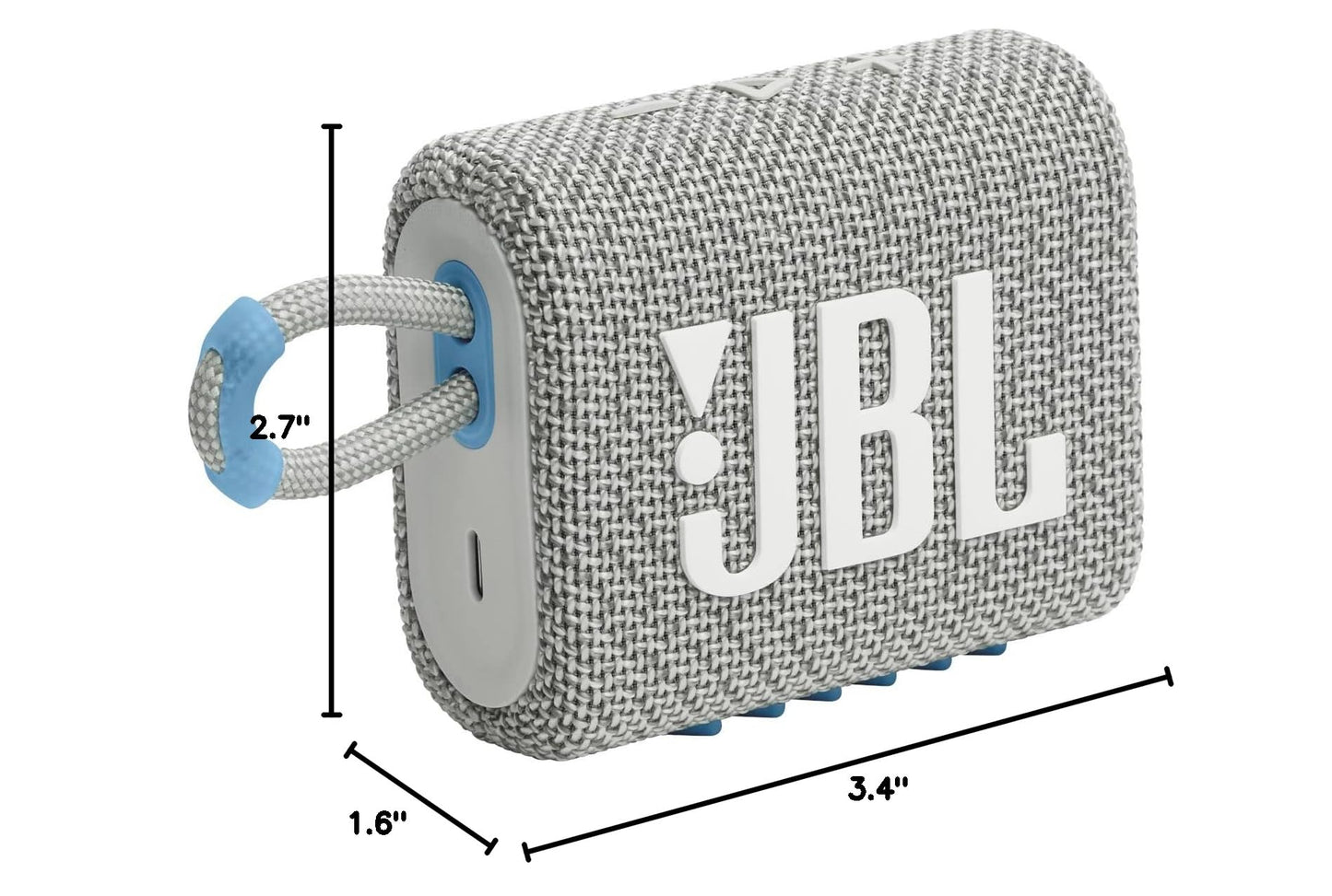 JBL Go 3 - Portable Mini Bluetooth Speaker, big audio and punchy bass, IP67 waterproof and dustproof, 5 hours of playtime, speaker for home, outdoor and travel (Black)