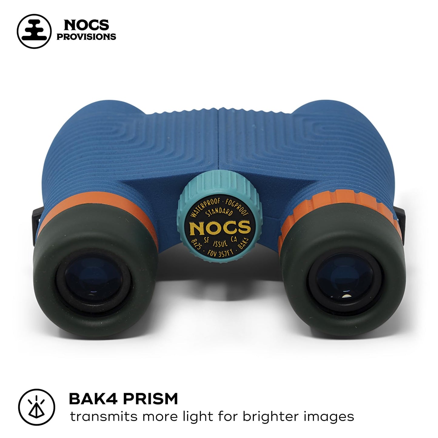 Nocs Provisions Standard Issue 8x25 Waterproof Binoculars | Lightweight, Compact, 8X Magnification, Wide View, Multi-Coated Lenses for Bird Watching, Hiking, and Outdoor Activities - Canary (Yellow)