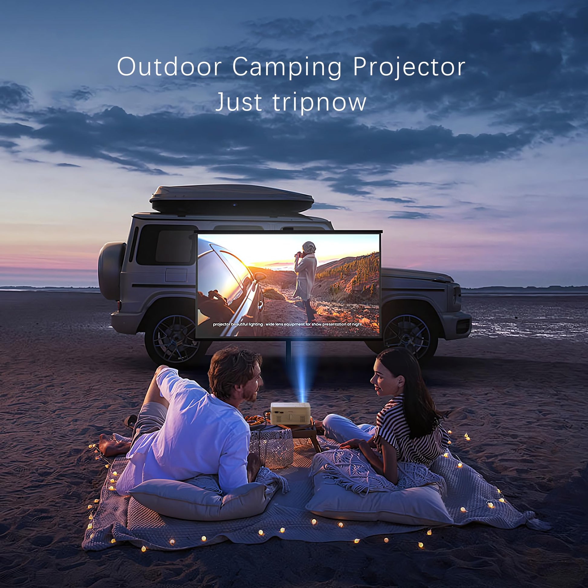 BIGASUO HD 9000L Bluetooth Projector Built in DVD Player, Mini Outdoor Movie Projector 1080P and 250”Supported with Tripod and Carry Bag, Compatible w/ TV Stick, PS5, Laptop