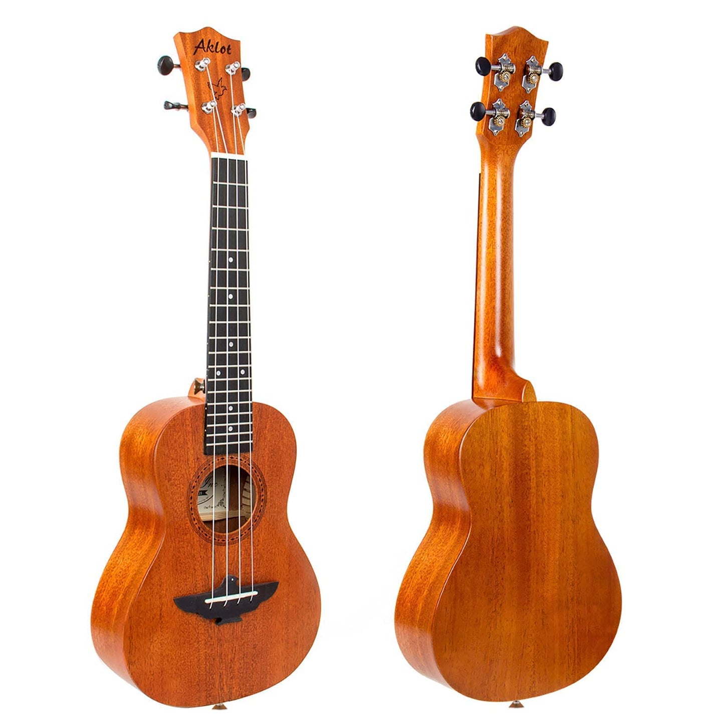 AKLOT 5 Strings Ukulele,Tenor Ukelele 26 inch Solid Mahogany Uke with Gig Bag Belt Extra Strings Professionals