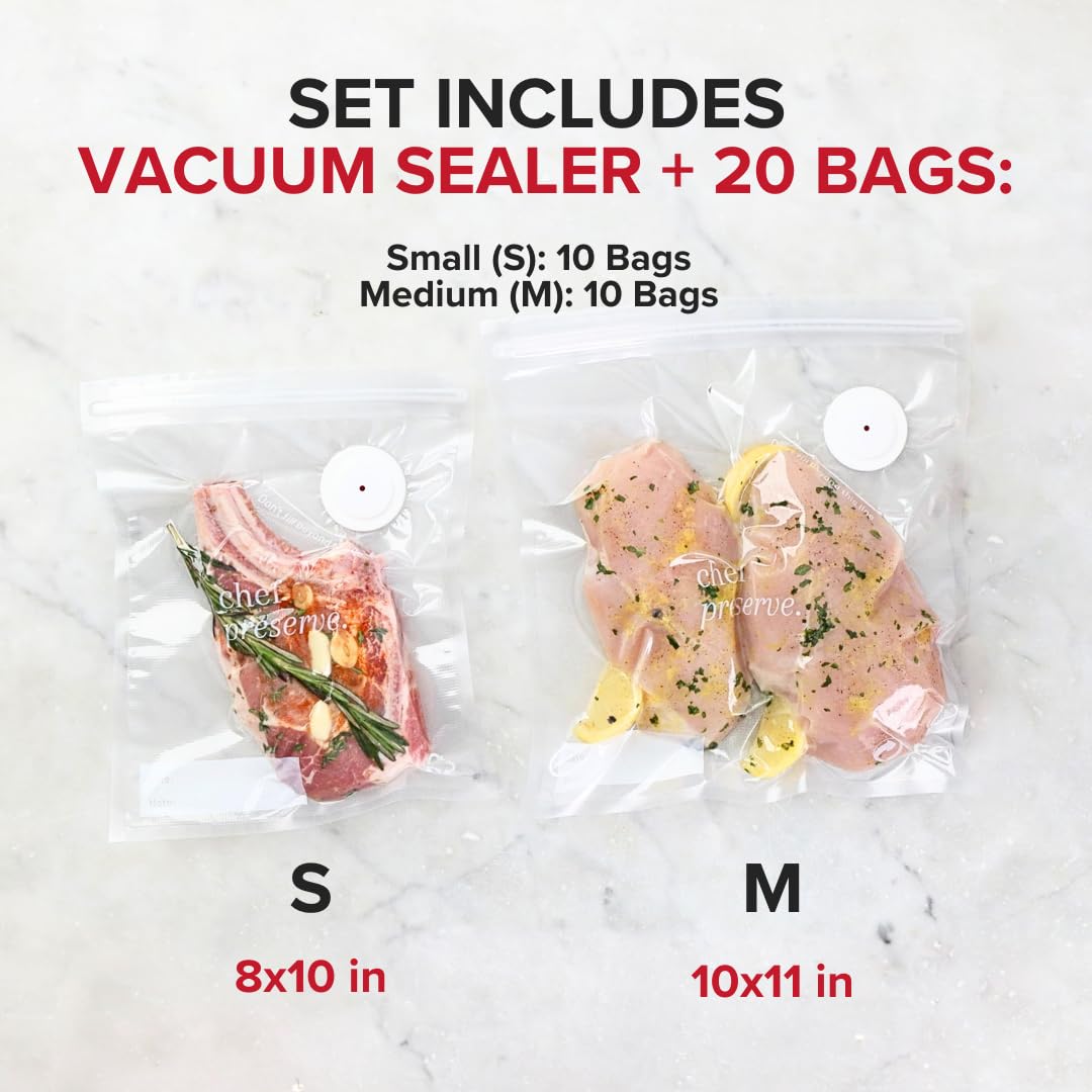 Vacuum Sealer (Vacuum Sealer + 30 Bags)