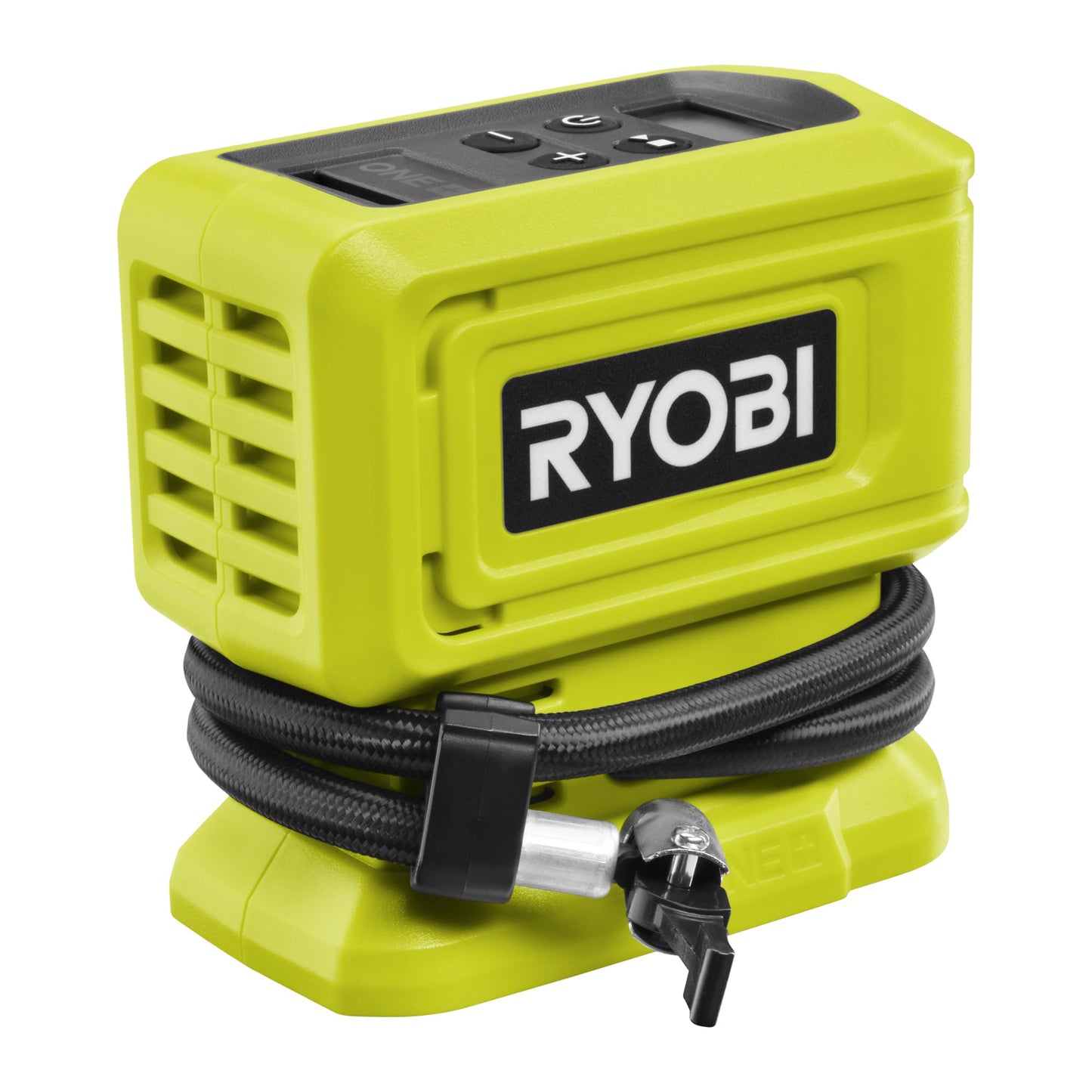 Ryobi - 18 V ONE+ 11 bar cordless compressor - tire and balloon inflation - Comes with 3 tips (without battery) - RPI18