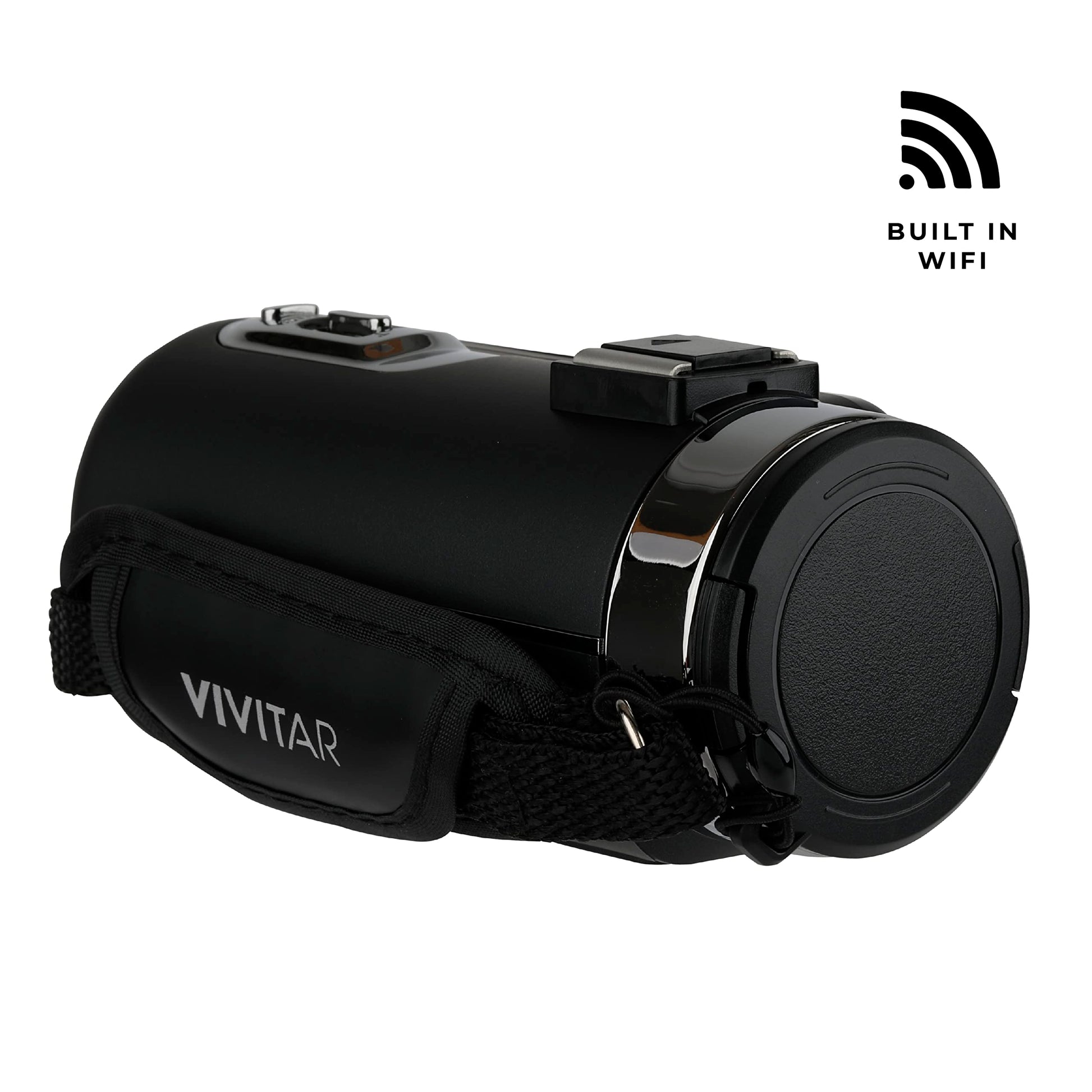 Vivitar 4K Video Camera, Wi-Fi Ultra HD Camcorder with 18x Digital Zoom, 3” IPS Touchscreen Video Recorder with Night Vision, Vlogging Camera with 3.5mm Microphone Jack, Rechargeable, SD Card Slot