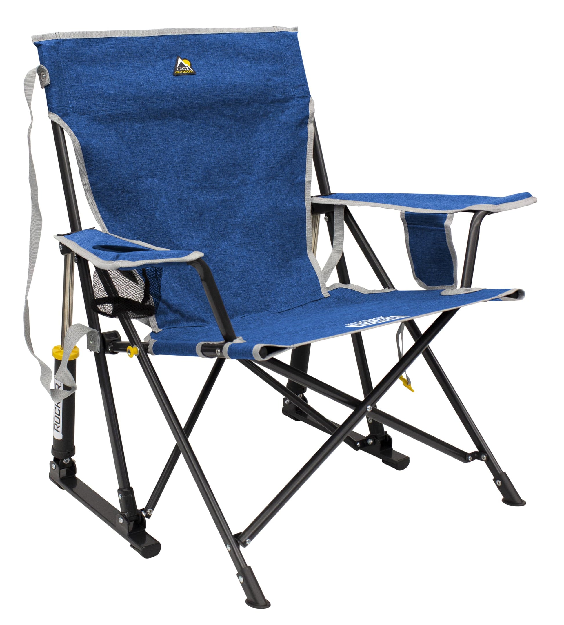 GCI Outdoor Kickback Rocker Outdoor Rocking Chair with Beverage Holder