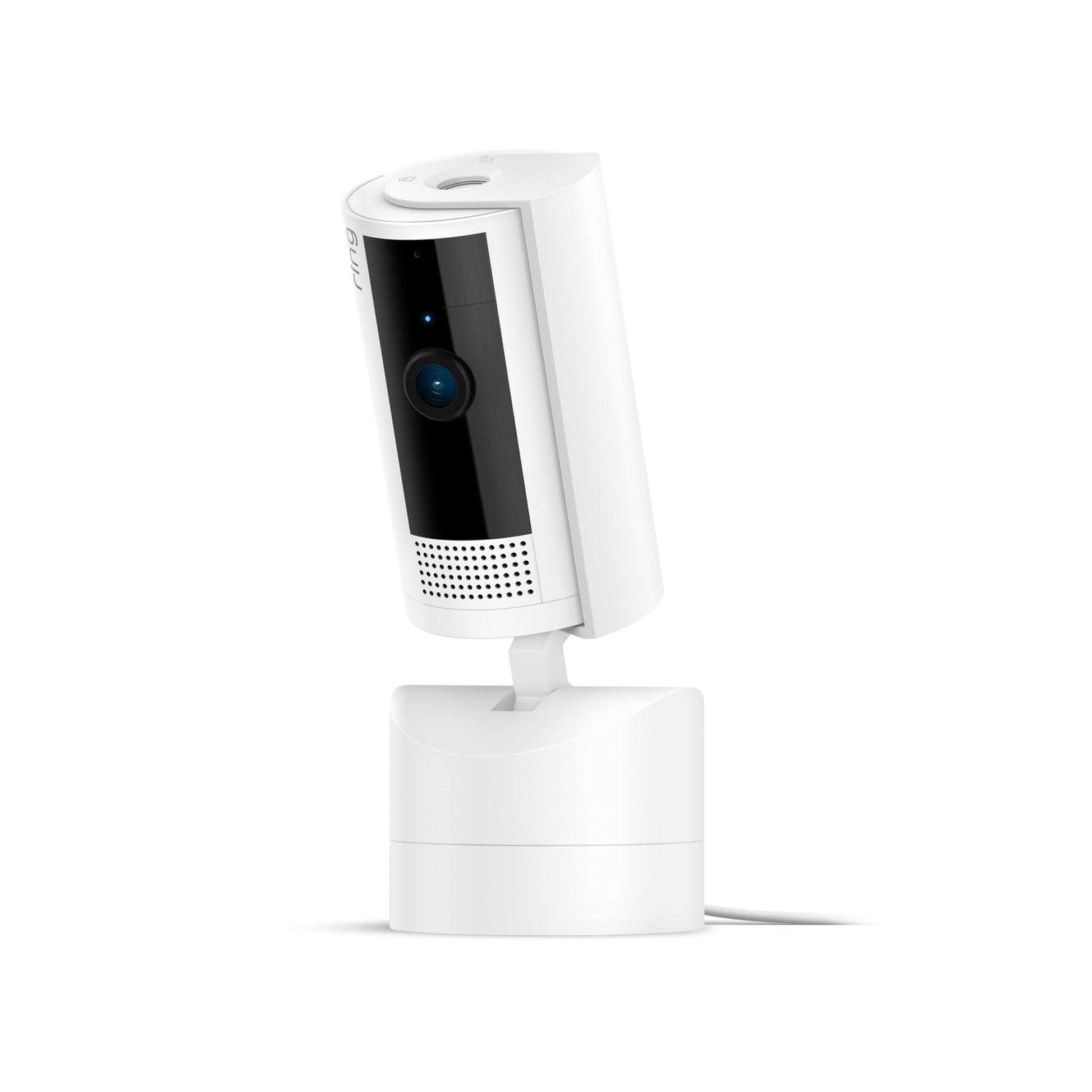 Ring Pan-Tilt Indoor Cam | See all around with 360° pan coverage, HD video, plus Two-Way Talk (2024 release) | White