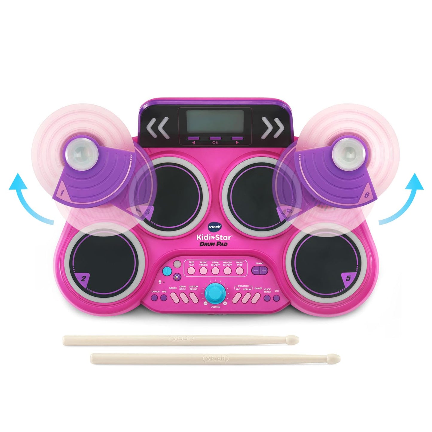 VTech Kidi Star Drum Pad, Black