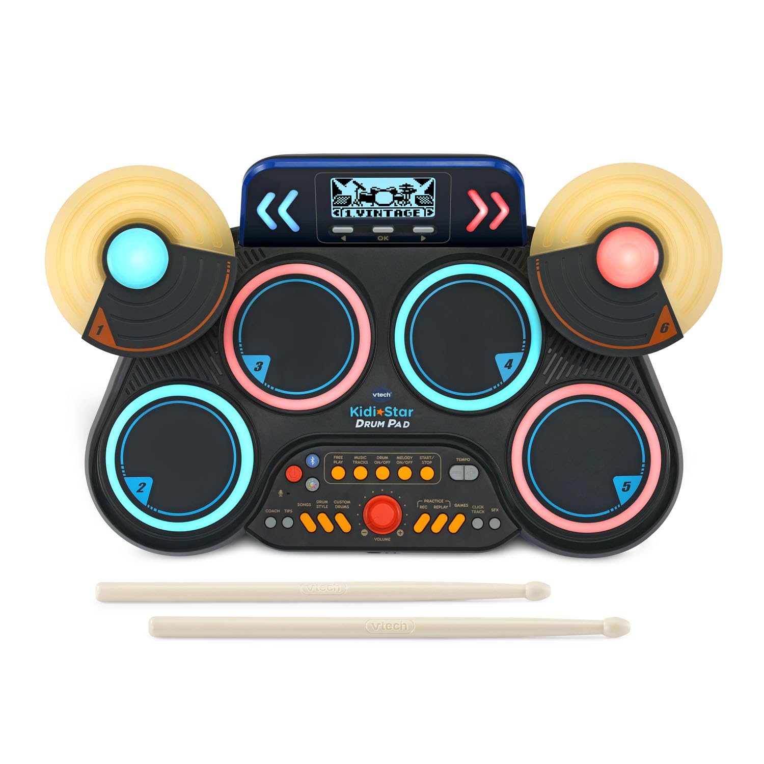 VTech Kidi Star Drum Pad, Black