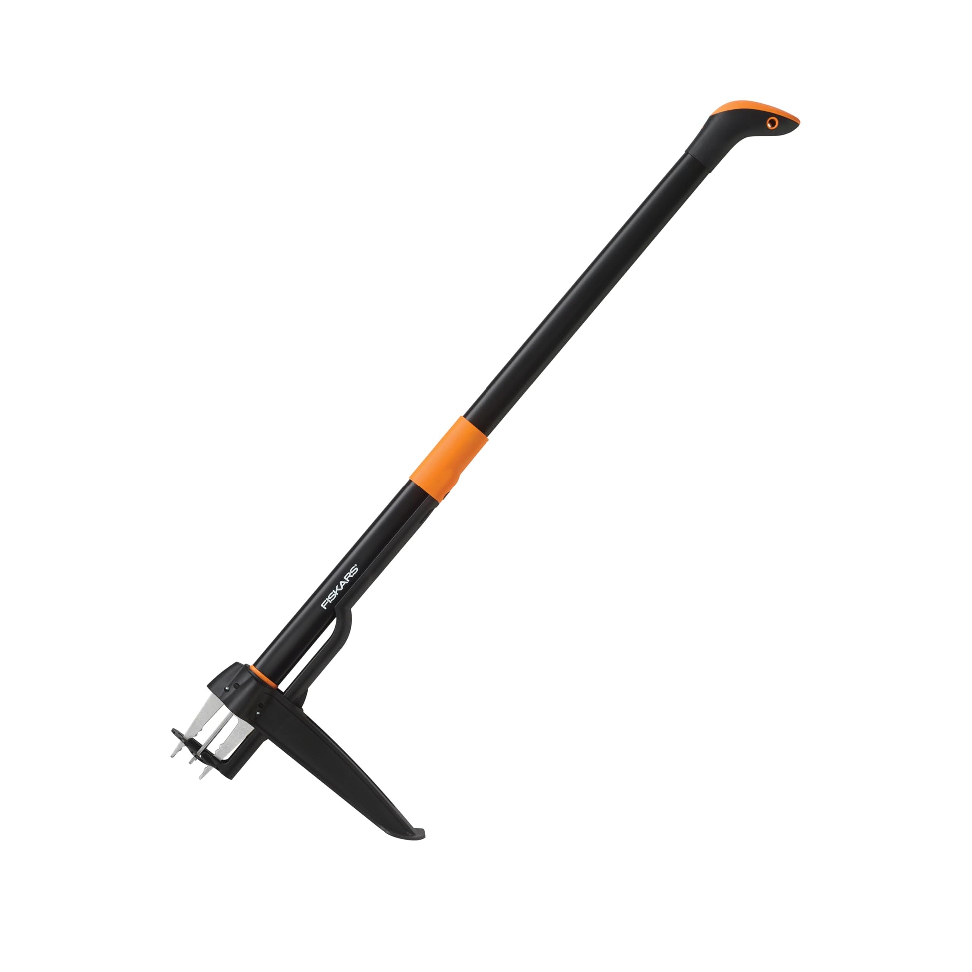 Fiskars 3-Claw Stand Up Weed Puller Tool, Gardening Hand Weeding Tool with 39" Long Ergonomic Handle with Easy-Eject Mechanism