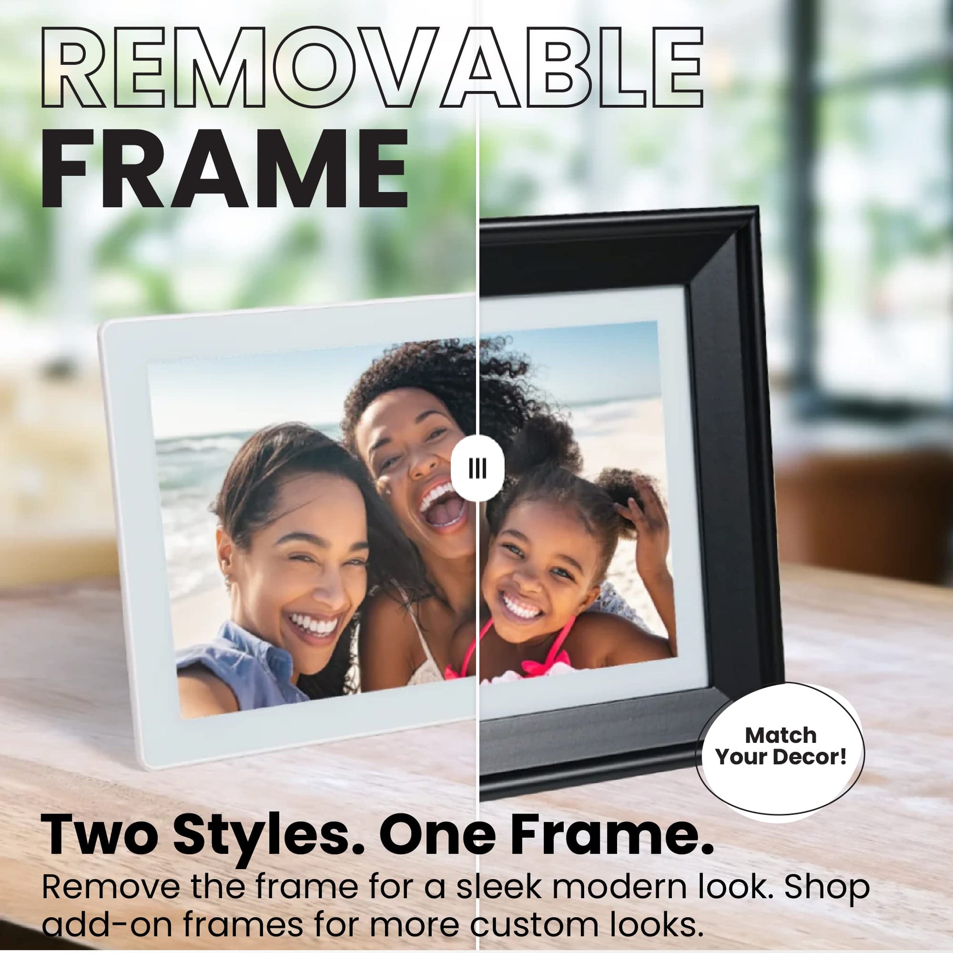 PhotoSpringㅤ 10 inch WiFi Digital Picture Frame | Send Photos by Email, Web or Our Free App | Electronic Picture Frame with Touchscreen &amp; 32GB Internal Memory | Easy Setup | Play Videos up to 5 min