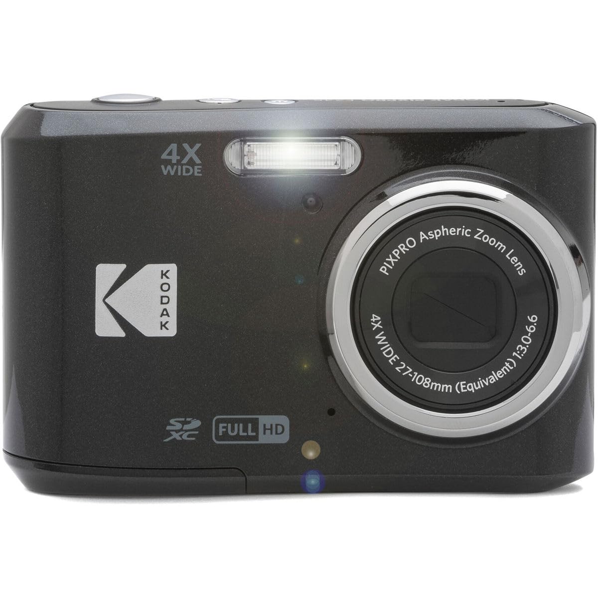 KODAK PIXPRO Friendly Zoom FZ45-BK 16MP Digital Camera with 4X Optical Zoom 27mm Wide Angle and 2.7" LCD Screen (Black)