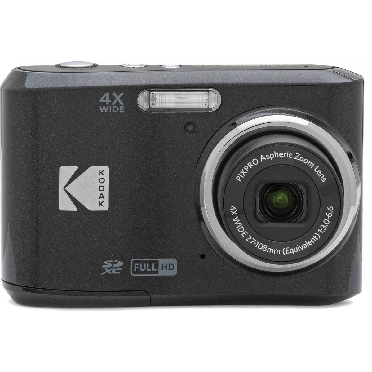 KODAK PIXPRO Friendly Zoom FZ45-BK 16MP Digital Camera with 4X Optical Zoom 27mm Wide Angle and 2.7" LCD Screen (Black)