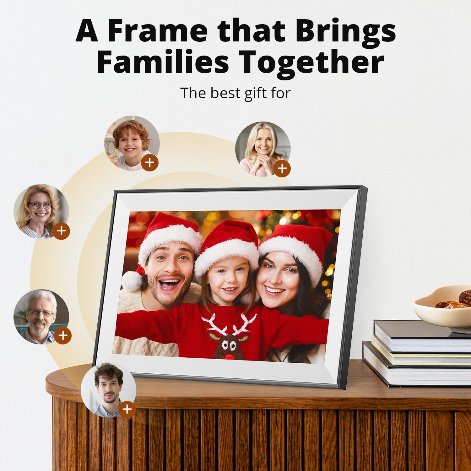 Dragon Touch 15.6 Inch Large Digital Picture Frame - WiFi Digital Photo Frame with 32GB Storage, FHD 1080P Touch Screen, Auto-Rotate, Share Photos/Videos Instantly via Free App Best Gifts for Mom