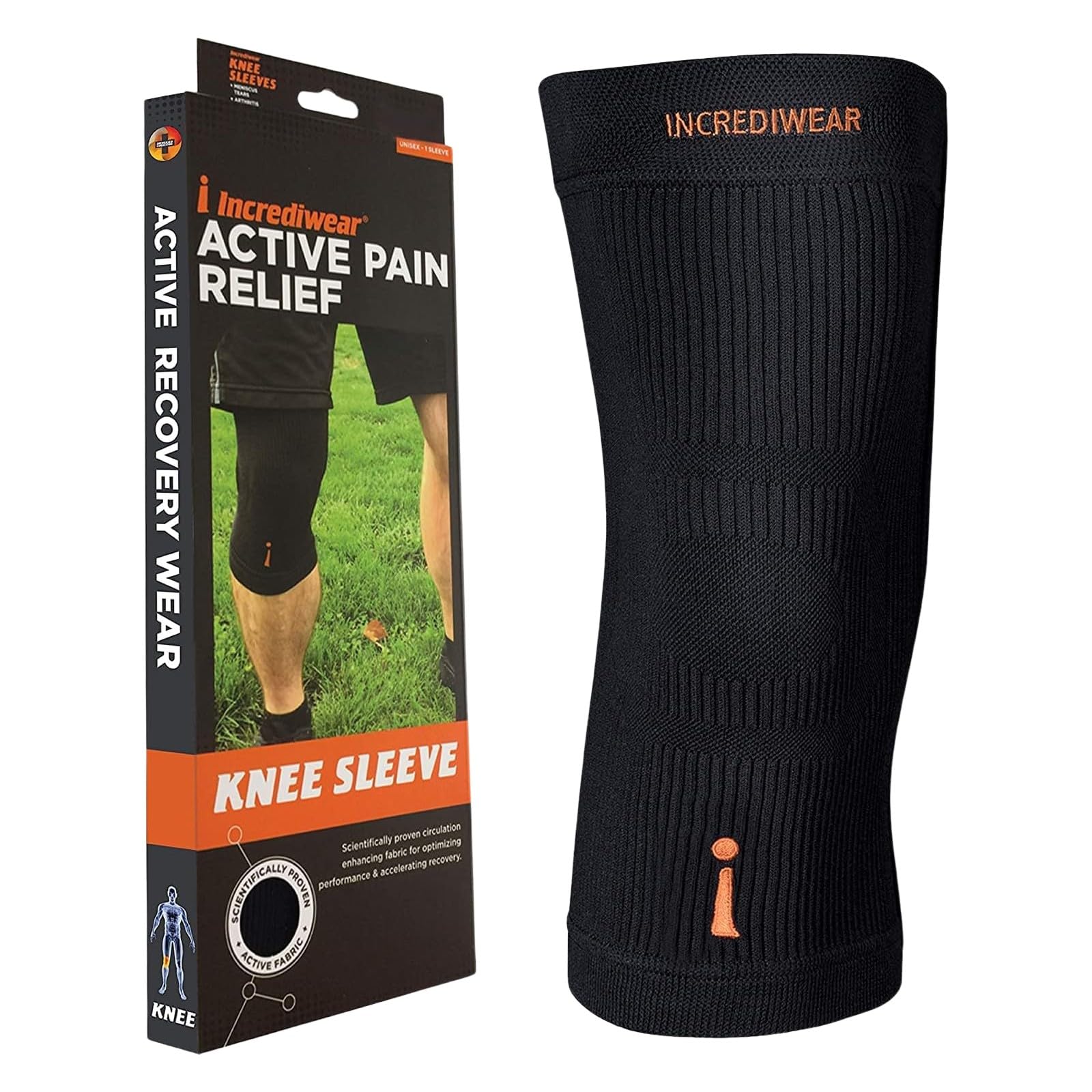 Incrediwear Knee Sleeve – Knee Braces for Knee Pain, Joint Pain Relief, Swelling, Inflammation Relief, and Circulation, Knee Support for Women and Men