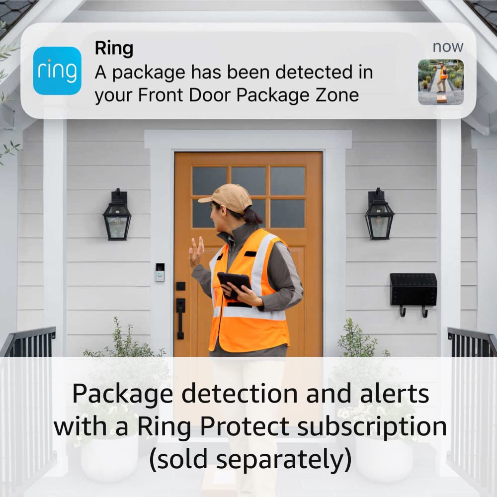 Like-New Ring Battery Doorbell Plus (newest model) | Head-to-Toe HD+ Video, motion detection &amp; alerts, and Two-Way Talk