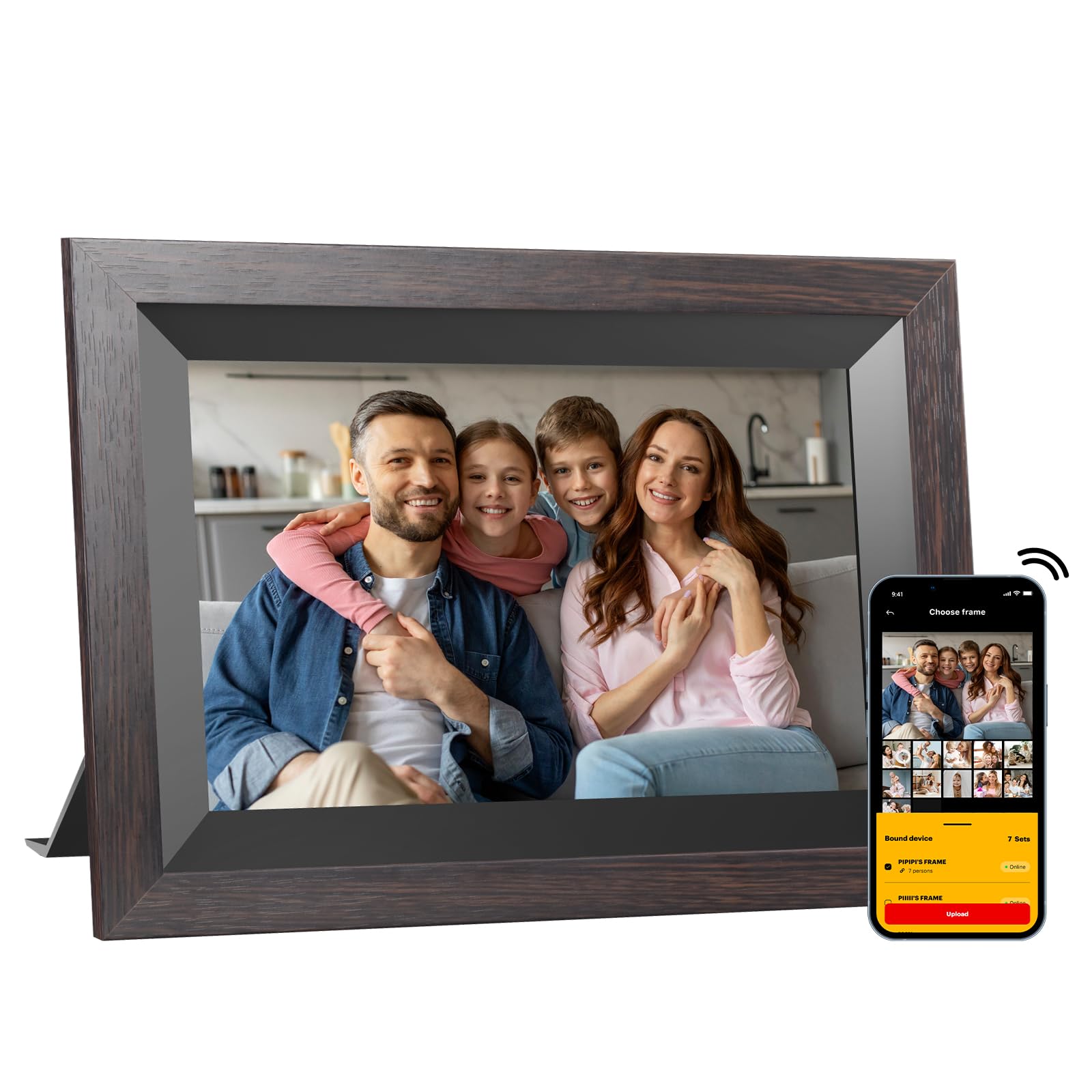 KODAK 10.1 Inch WiFi Digital Picture Frame with 32GB Storage, Electronic Smart Digital Photo Frame 1280x800 IPS Touch Screen, Auto-Rotate, Share Moments Instantly Gifts for Women Mothers Day Christmas