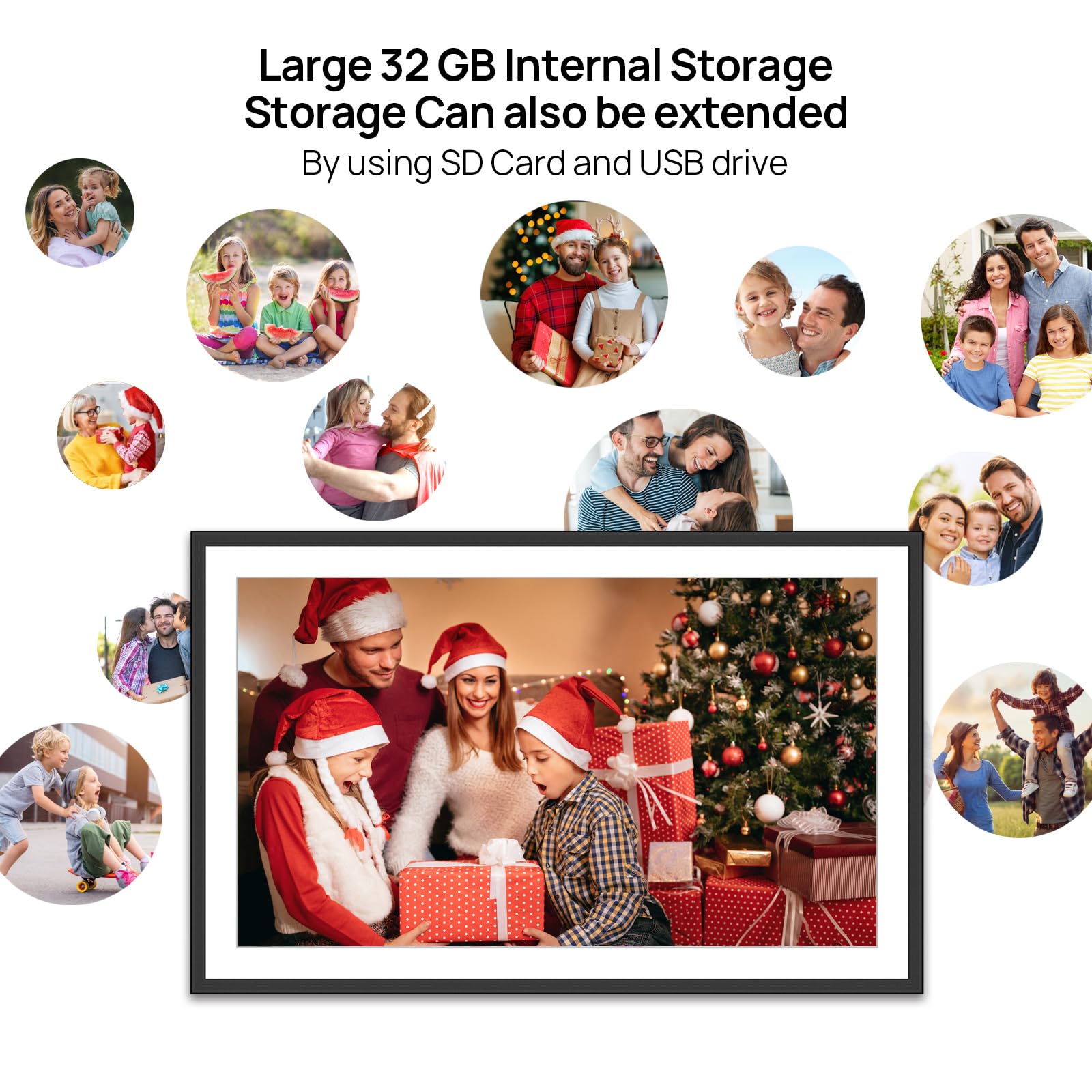 FRAMEO Digital Photo Frame, 10.1 Inch WiFi Digital Picture Frame with 1280x800 IPS HD Touch Screen, 32GB Storage Auto-Rotate Wall Mountable Easy Share Photos or Videos via Frameo App from Anywhere