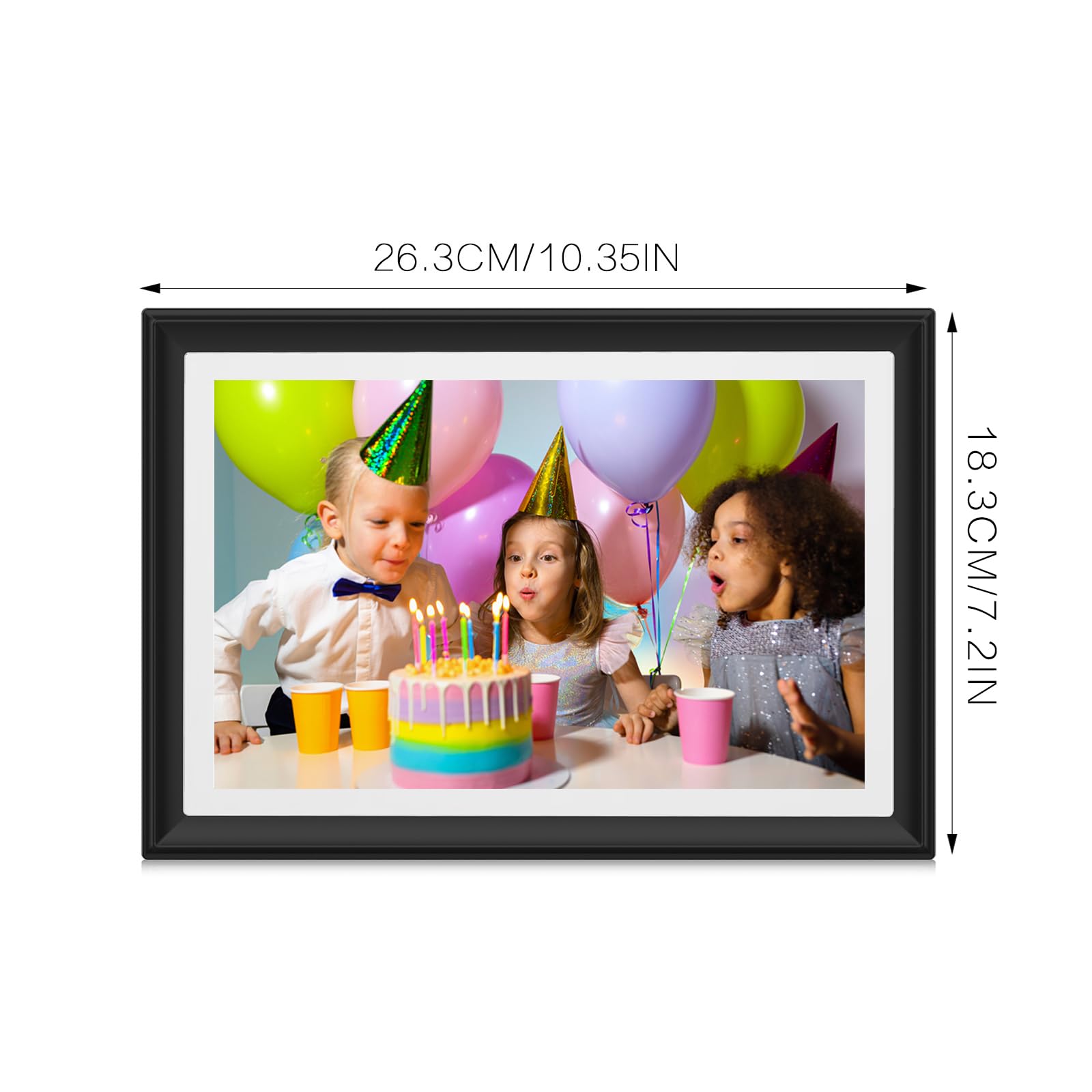 FRAMEO Digital Photo Frame, 10.1 Inch WiFi Digital Picture Frame with 1280x800 IPS HD Touch Screen, 32GB Storage Auto-Rotate Wall Mountable Easy Share Photos or Videos via Frameo App from Anywhere